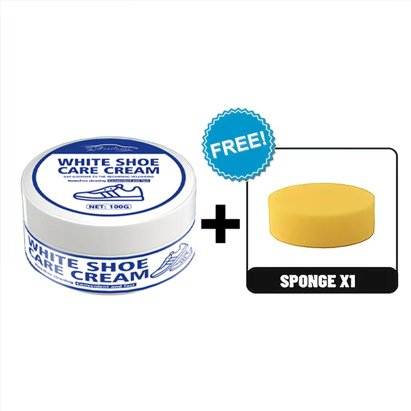 화이트 스니커 케어 크림 (스펀지 포함): 누런끼 제거 - Sneaker Care Whitener 리뷰 및 가격